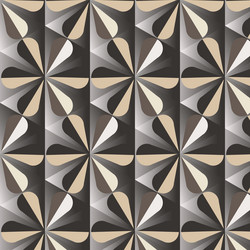 retro 3d geometric pattern orange background set vector image