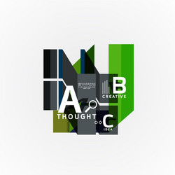 abstract geometric option infographic banners a b vector image