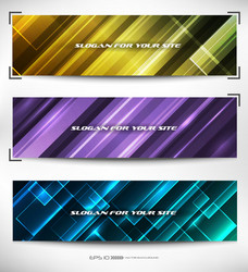 Dynamic Abstract Web Banner vector image