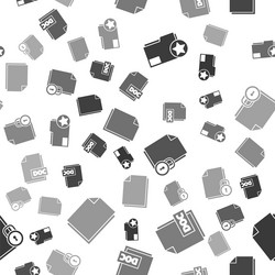 set document folder with star doc file vector image