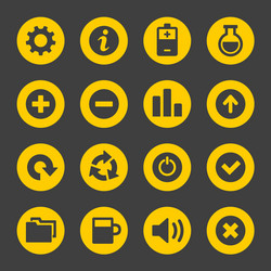 universal simple web icons set 2 vector image