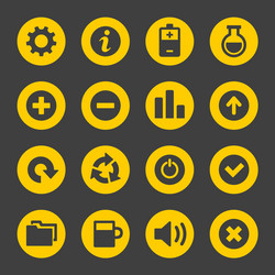 Universal simple web icons set 2 vector