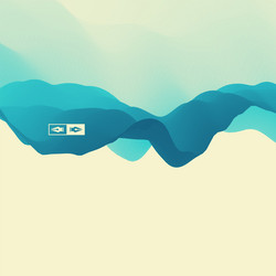 3d wavy background dynamic effect abstract vector image