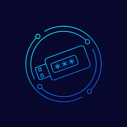 Crypto Wallet Icon - Secure Access vector image