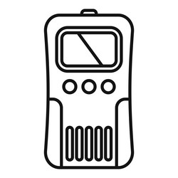 electronic device with buttons and display vector image