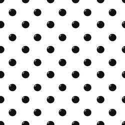 black balls seamless pattern Vector Image