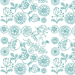 Nature seamless pattern Royalty Free Vector Image
