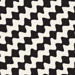 Diagonal Wavy Zigzag Pattern vector image
