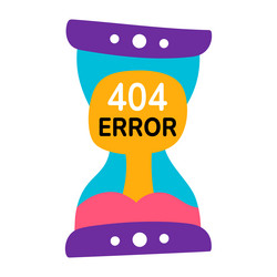 flat style showing a request timeout vector image