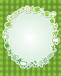 frame with copy space for text vector image