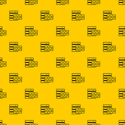 database and brick wall pattern vector image