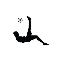 football players silhouettes Vector Image