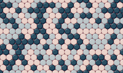 round dotted pattern with geometric simplicity vector image
