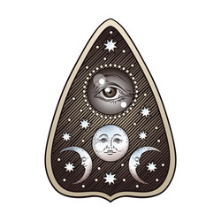 Ouija pointer spirit board or talking Royalty Free Vector