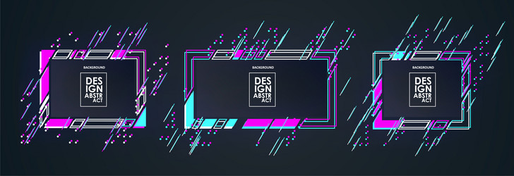 Hipster rectangular frames Royalty Free Vector Image