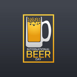 international beer day vector