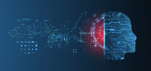 abstract background on the theme of artificial vector image