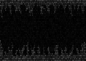 binary code background vector