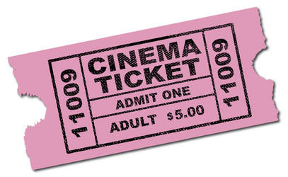 Blank cinema ticket Royalty Free Vector Image - VectorStock