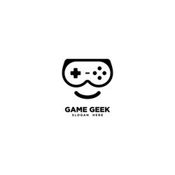 Game geek logo template vector