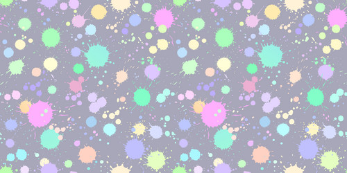 seamless pattern of colorful splashes and drops vector image