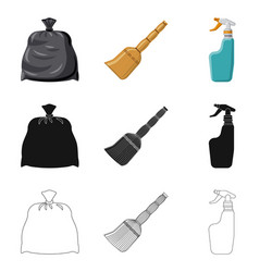 isolated object of cleaning and service symbol vector image