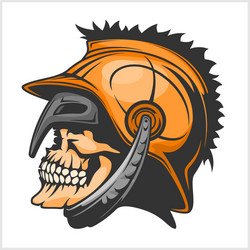 old vintage antiques skull spartan warrior vector