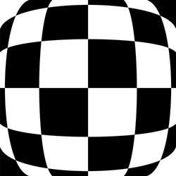 3d circular burst convex globe sphere orb distort vector image