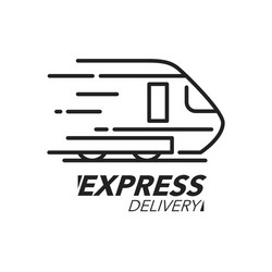 High speed train icon Royalty Free Vector Image