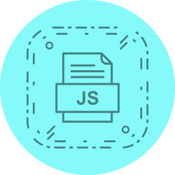 js file document icon vector image