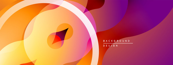 abstract colorful background overlapping shapes vector image