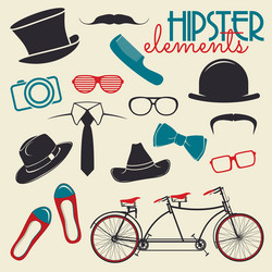 Must have hipster elements Royalty Free Vector Image