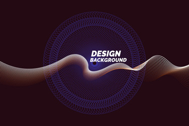abstract background with dynamic waves vector image