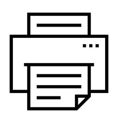 Printer line icon Royalty Free Vector Image - VectorStock