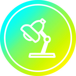 work lamp circular in cold gradient spectrum vector image