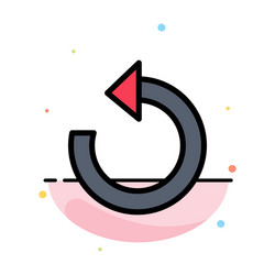 refresh reload rotate repeat abstract flat color vector image