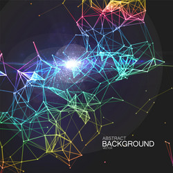 Futuristic Particle Network vector image