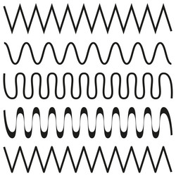 zigzag line repeating sharp pattern abstract vector image