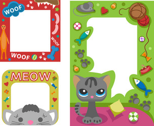 Cheerful Birthday Photo Frame Vector Image