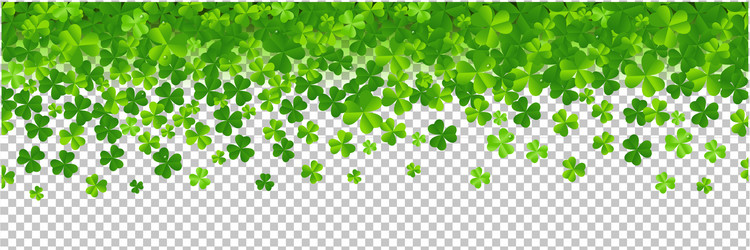 Clover Border with Gradient Mesh vector image