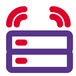 server a device used to manage networks vector image