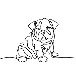 Sharpei Puppy Doodle Vector Image