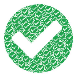 yes recursion mosaic of self items vector image