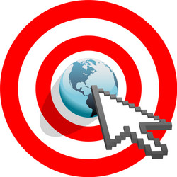 Search Engine Marketing - Click Targeting vector image