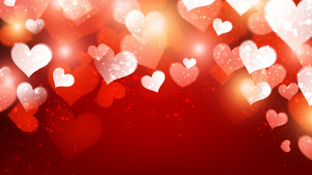 valentine background with hearts vector