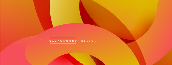 abstract overlapping lines and circles geometric vector image