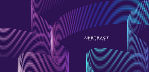 Dynamic Flowing Abstract Lines vector image