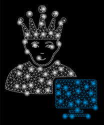 golden square pattern computer moderator vector image