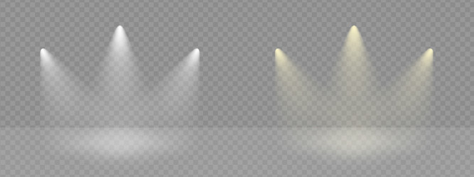 light rays effect on transparant scene vector image