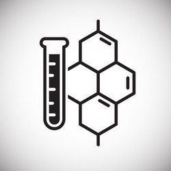 molecule icon on background for graphic and web vector image